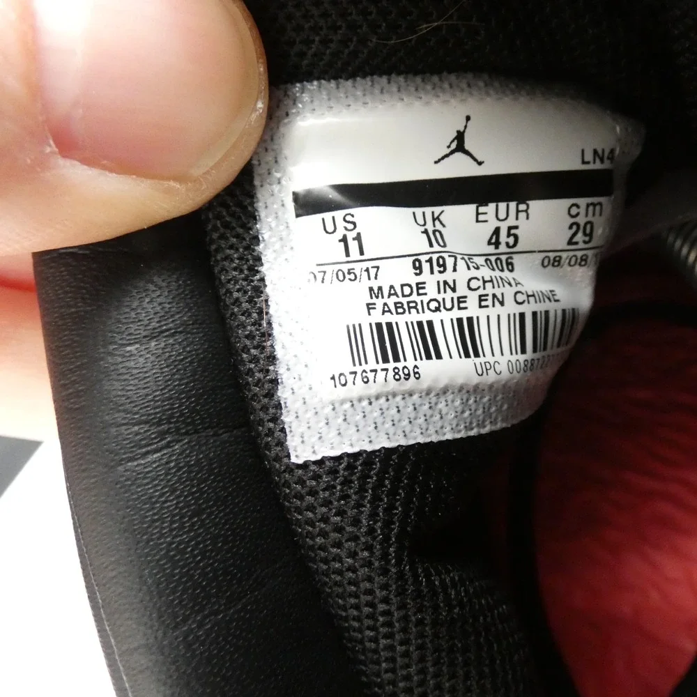 Air Jordan Flight Luxe 919715-006 Men US 11 Basketball Shoes Black White Sneaker